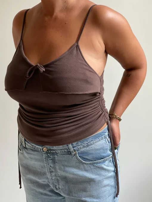 Fashion Djerf Avenue Morena Tank Top Brown