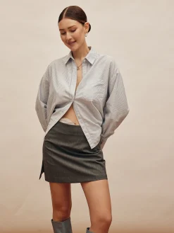 Shop Djerf Avenue Must Have Mini Skirt Grey