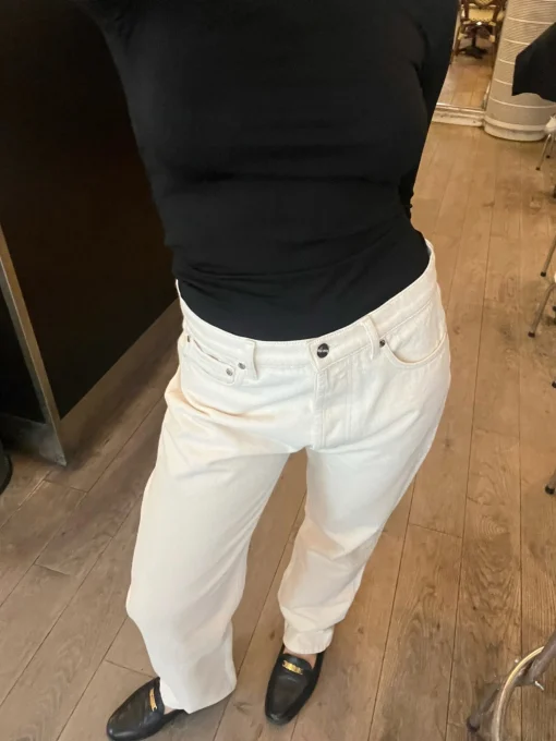 Online Djerf Avenue Relaxed Jeans Cream