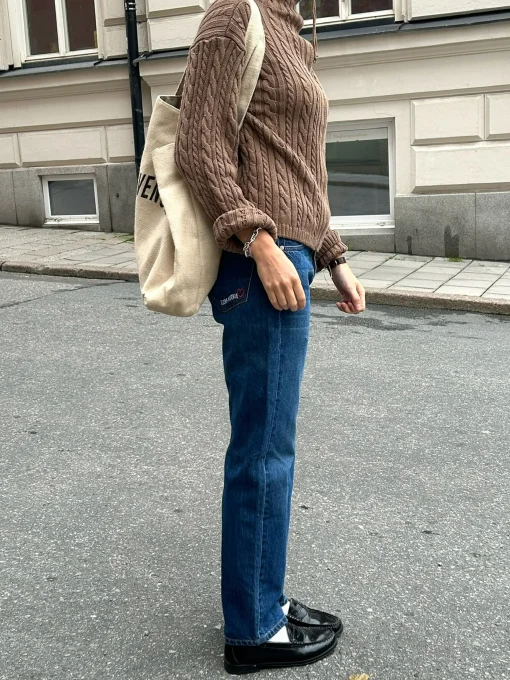 Discount Djerf Avenue Relaxed Jeans Dark Blue