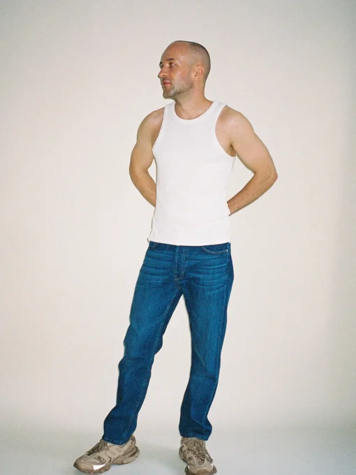 Discount Djerf Avenue Relaxed Jeans Dark Blue