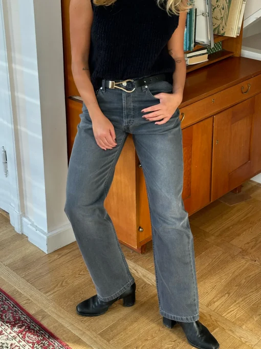 Cheap Djerf Avenue Relaxed Jeans Grey
