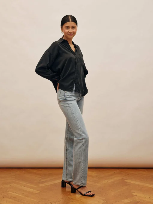 Outlet Djerf Avenue Relaxed Jeans Washed Blue - Tall