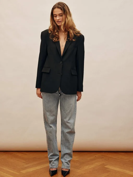 Outlet Djerf Avenue Relaxed Jeans Washed Blue - Tall