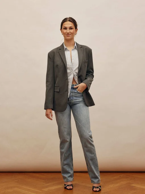 Outlet Djerf Avenue Relaxed Jeans Washed Blue - Tall