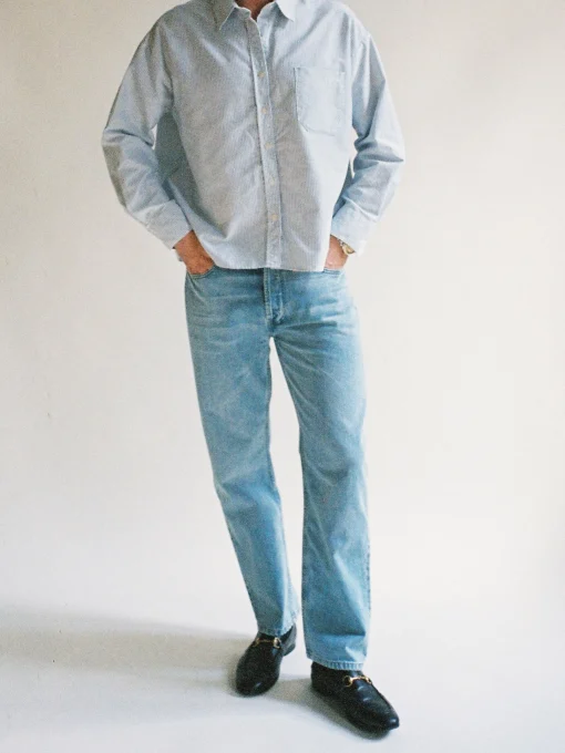 Store Djerf Avenue Relaxed Jeans Washed Blue