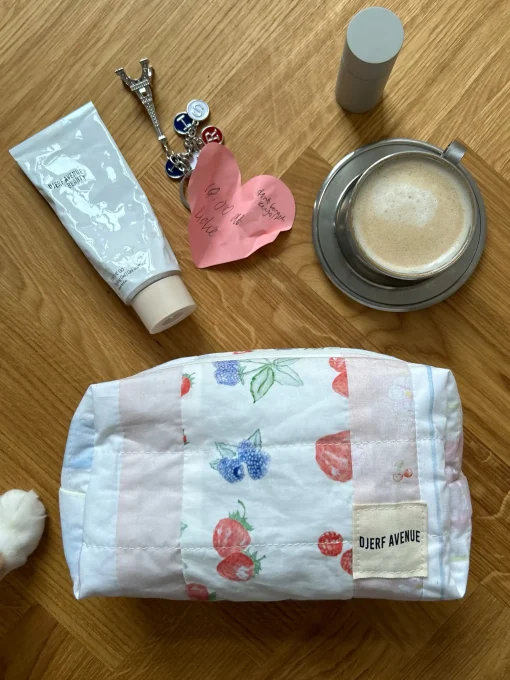 Hot Djerf Avenue Small Patchwork Beauty Bag Berry Island
