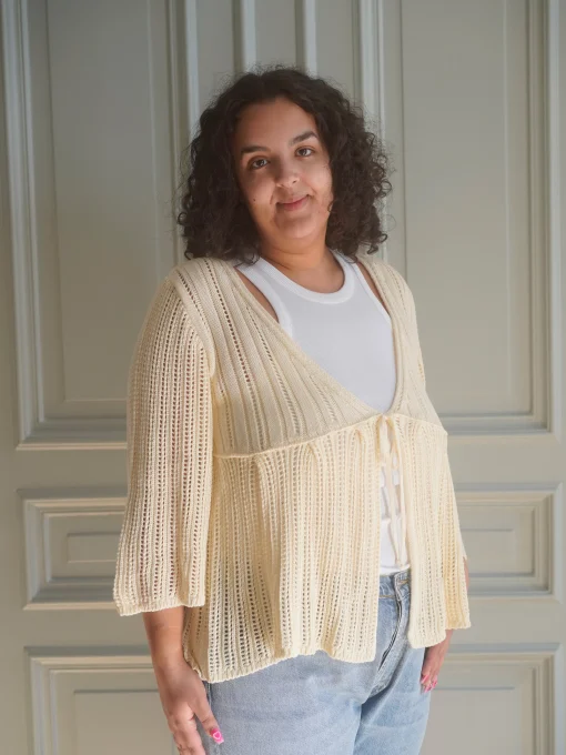 Fashion Djerf Avenue Sorella Top Cream Beige