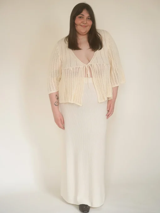 Fashion Djerf Avenue Sorella Top Cream Beige