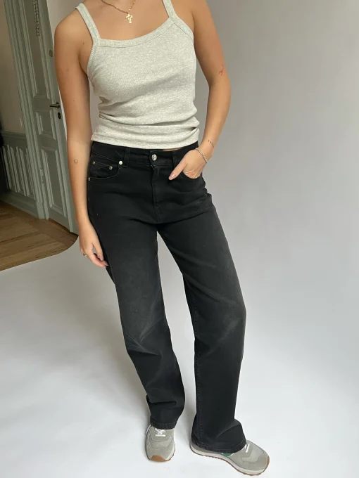 Best Sale Djerf Avenue Straight Jeans Black
