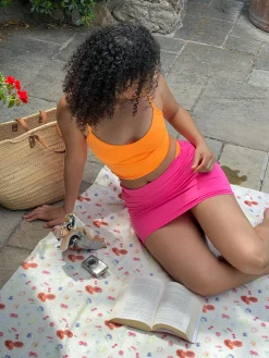 Sale Djerf Avenue Tankini Top Tangerine
