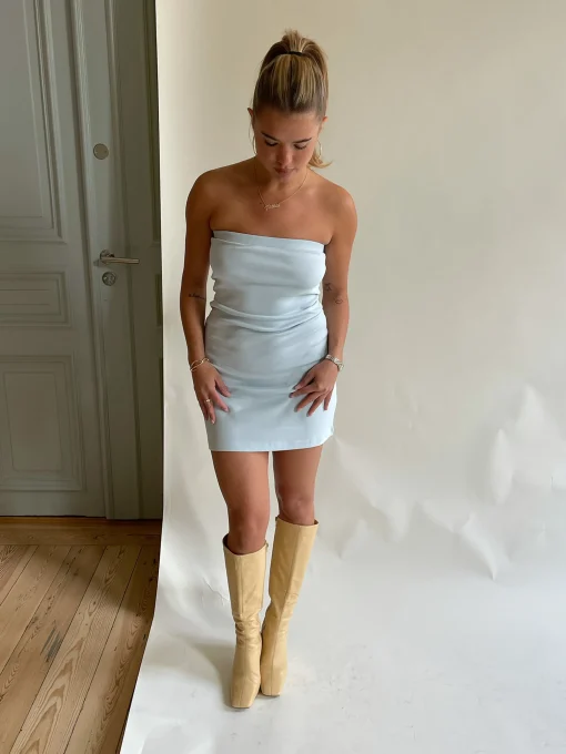 Store Djerf Avenue Tube Dress Baby Blue