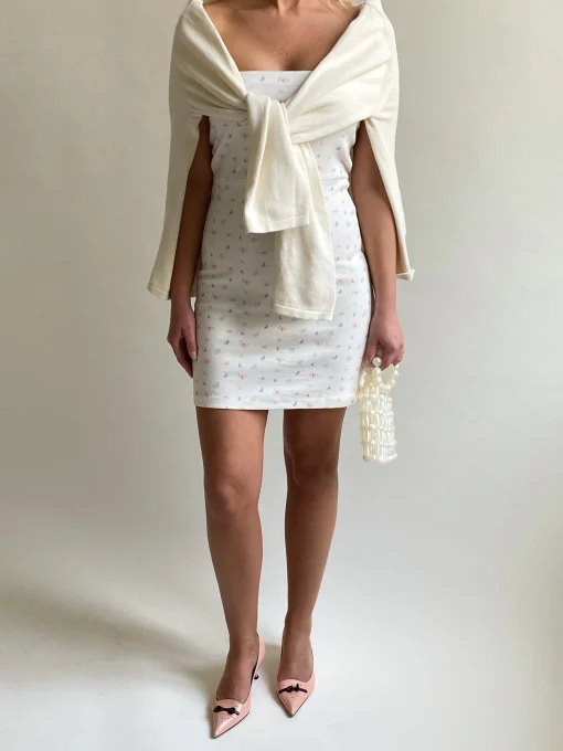 Shop Djerf Avenue Tube Dress Butterfly White Butterfly