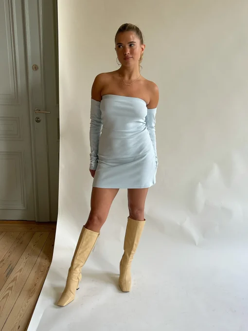Outlet Djerf Avenue Tube Dress Sleeves Baby Blue