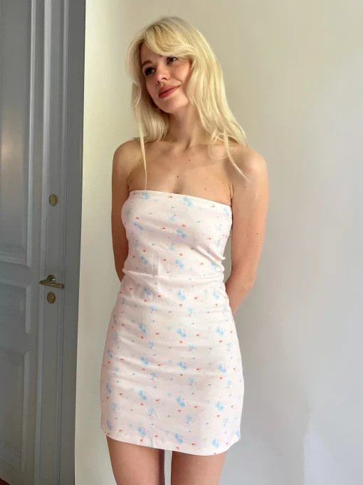 Outlet Djerf Avenue Tube Dress Sleeves Baby Blue