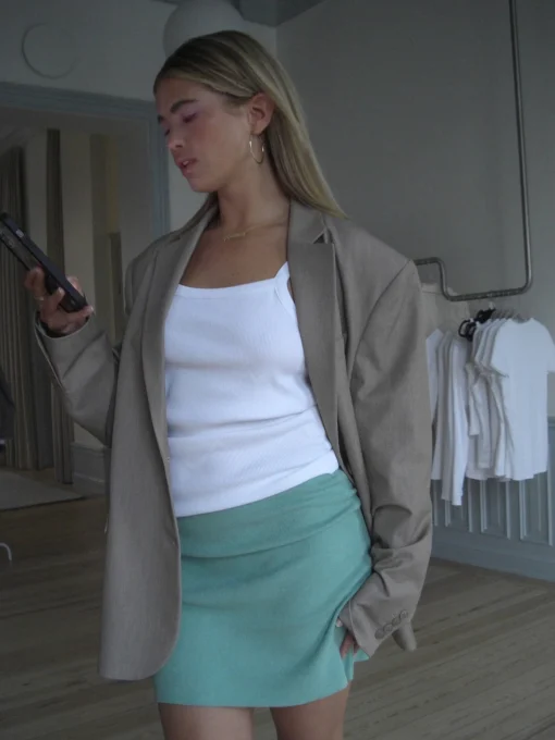 Shop Djerf Avenue Tube Skirt Mint