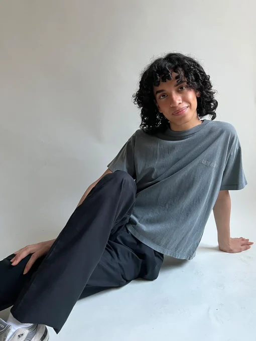 Fashion Djerf Avenue Washed T-shirt Grey Washed grey