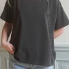 Outlet Djerf Avenue Washed T-shirt Washed Black
