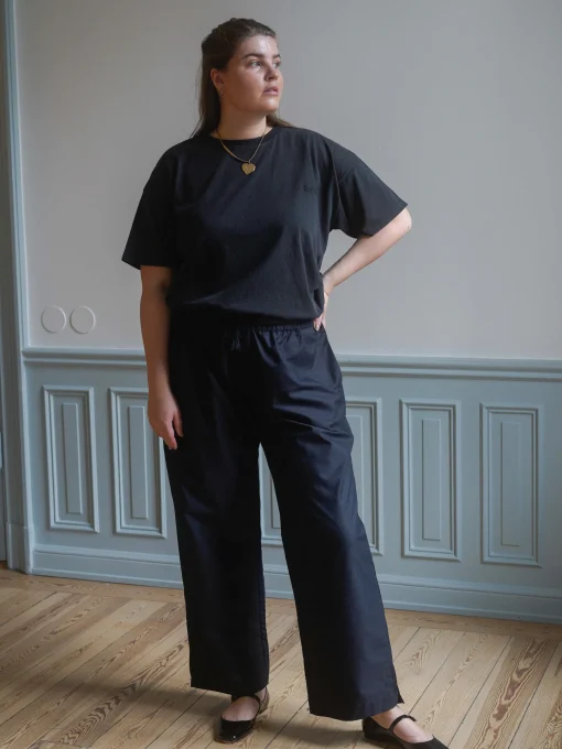 Outlet Djerf Avenue Washed T-shirt Washed Black