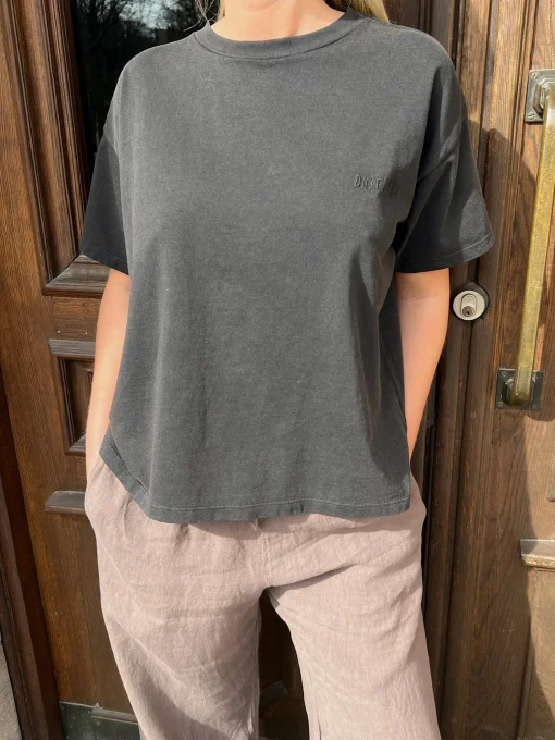 Outlet Djerf Avenue Washed T-shirt Washed Black